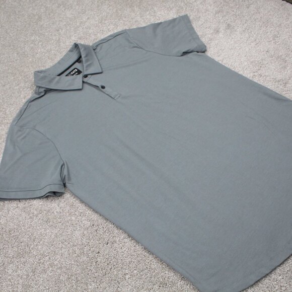 Cuts Curve-Hem Polo Shirt Adult 2XL XXL Green PYCA Pro Short Sleeve Pullover - Picture 6 of 13